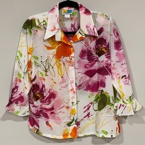 Sea Suns Floral Blouse